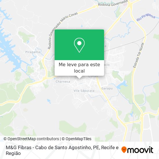 M&G Fibras - Cabo de Santo Agostinho, PE mapa