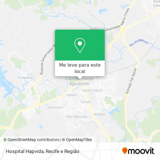Hospital Hapvida mapa