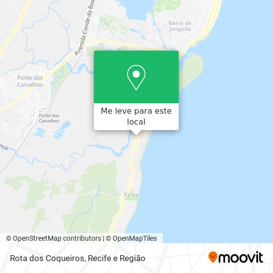 Rota dos Coqueiros mapa