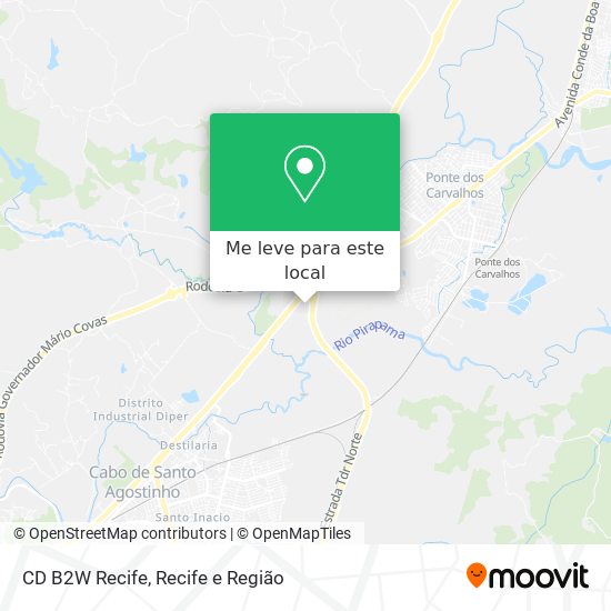 CD B2W Recife mapa