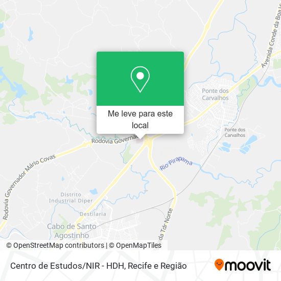 Centro de Estudos/NIR - HDH mapa