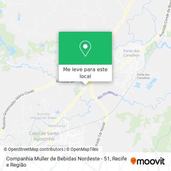 Companhia Muller de Bebidas Nordeste - 51 mapa