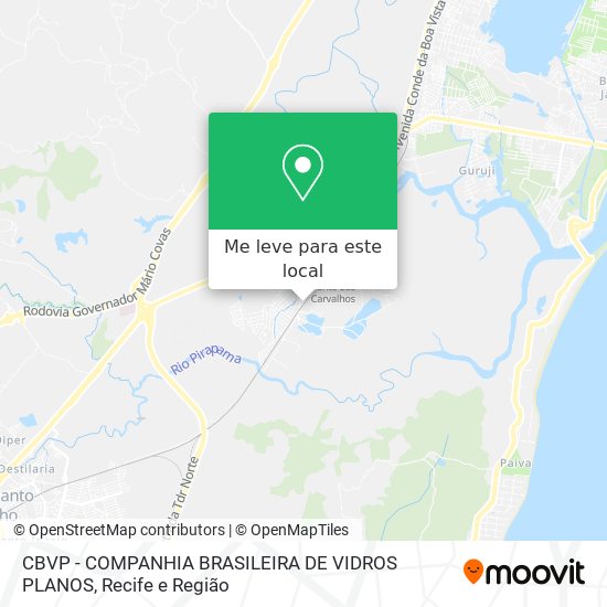 CBVP - COMPANHIA BRASILEIRA DE VIDROS PLANOS mapa