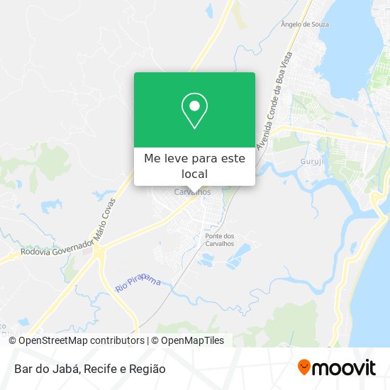 Bar do Jabá mapa