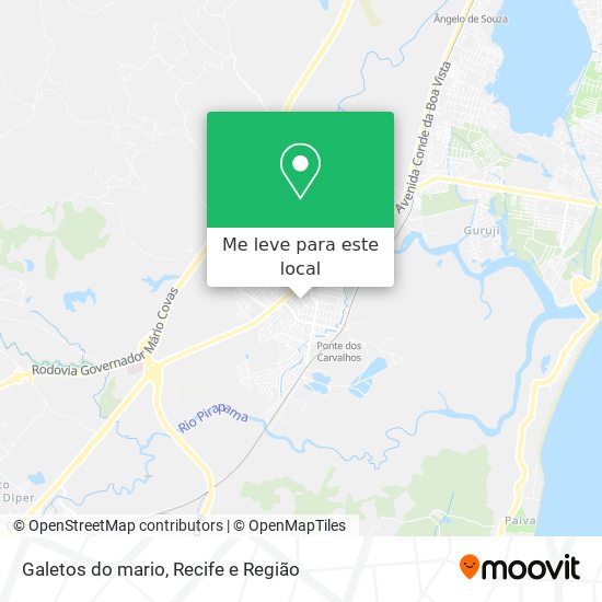 Galetos do mario mapa
