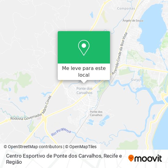 Centro Esportivo de Ponte dos Carvalhos mapa