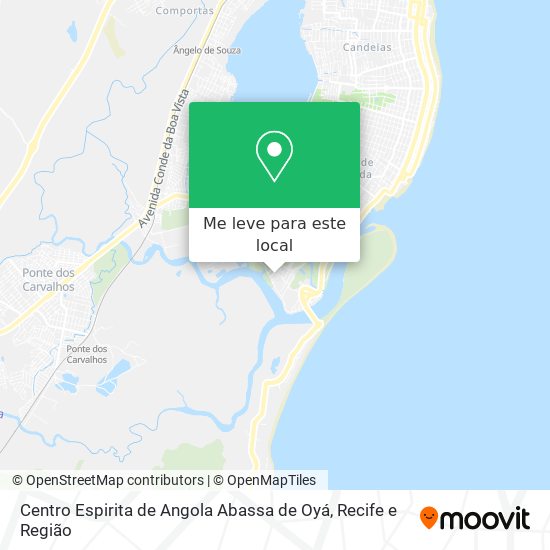 Centro Espirita de Angola Abassa de Oyá mapa