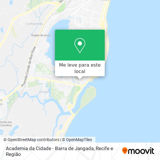 Academia da Cidade - Barra de Jangada mapa