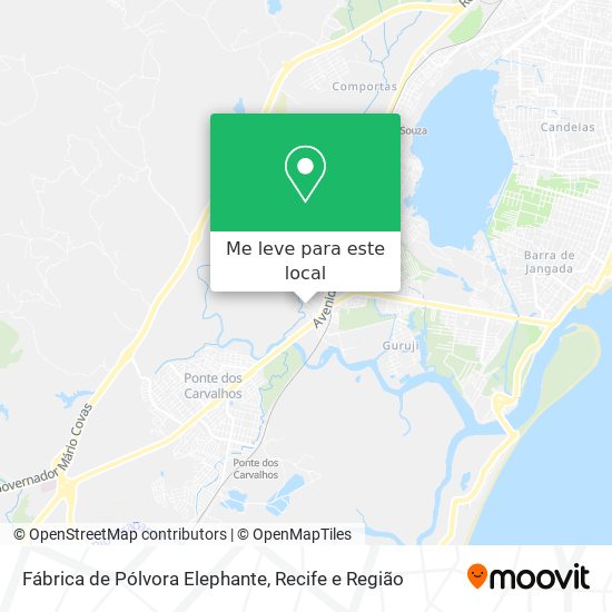 Fábrica de Pólvora Elephante mapa