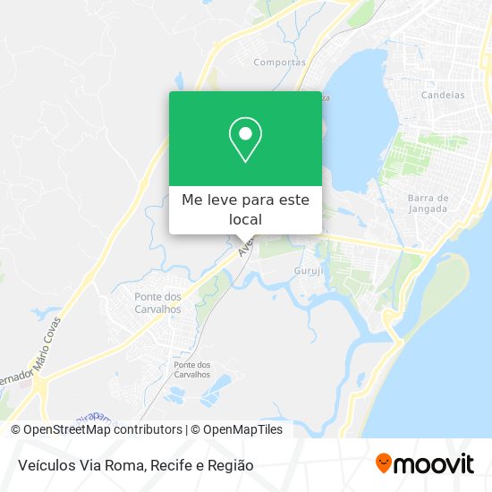 Veículos Via Roma mapa