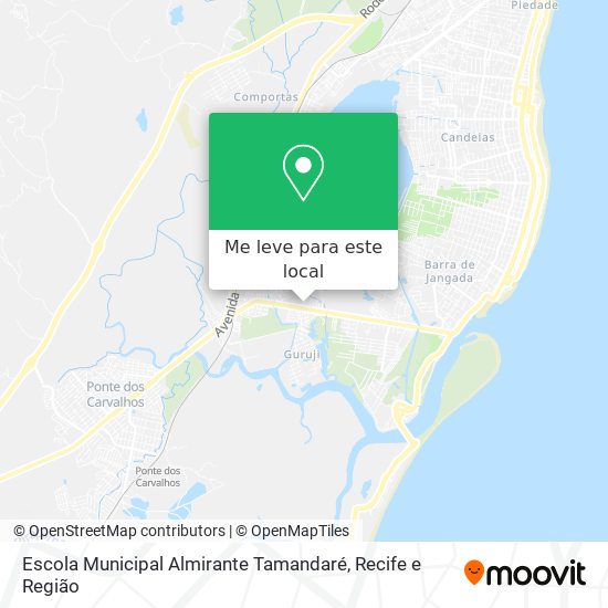 Escola Municipal Almirante Tamandaré mapa