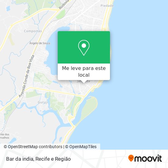 Bar da india mapa