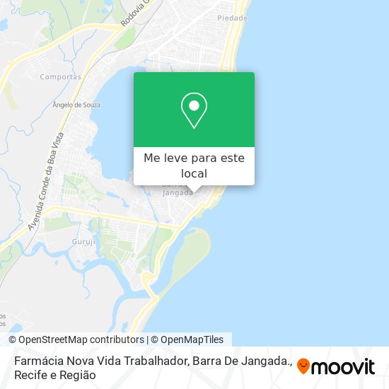 Farmácia Nova Vida Trabalhador, Barra De Jangada. mapa