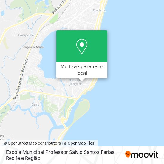 Escola Municipal Professor Salvio Santos Farias mapa