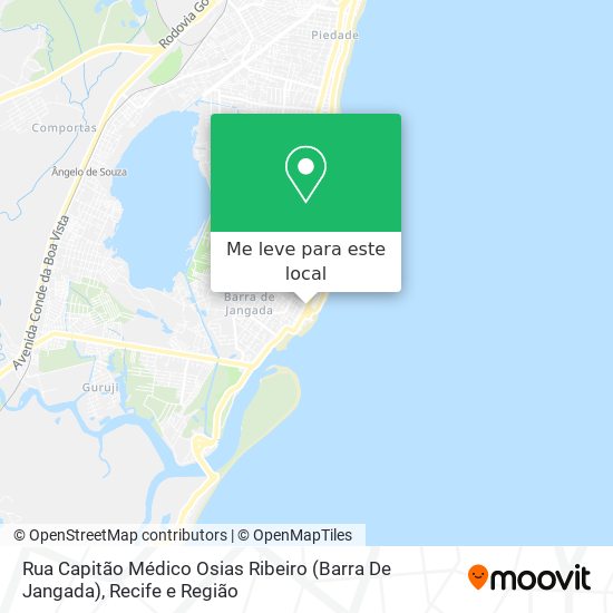 Rua Capitão Médico Osias Ribeiro (Barra De Jangada) mapa