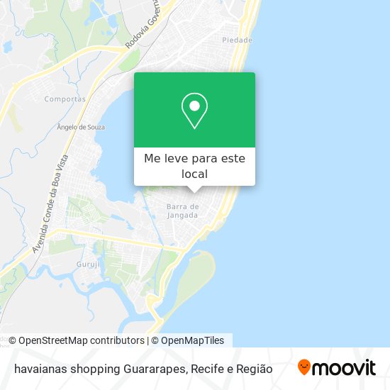 havaianas shopping Guararapes mapa
