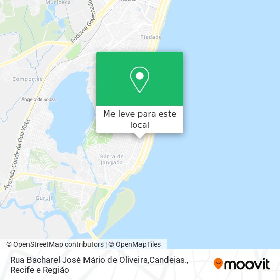 Rua Bacharel José Mário de Oliveira,Candeias. mapa