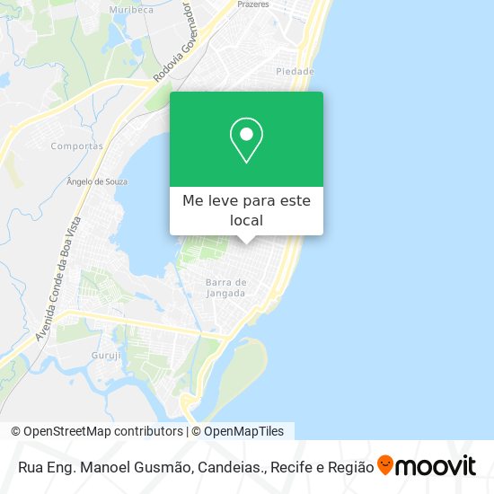 Rua Eng. Manoel Gusmão, Candeias. mapa