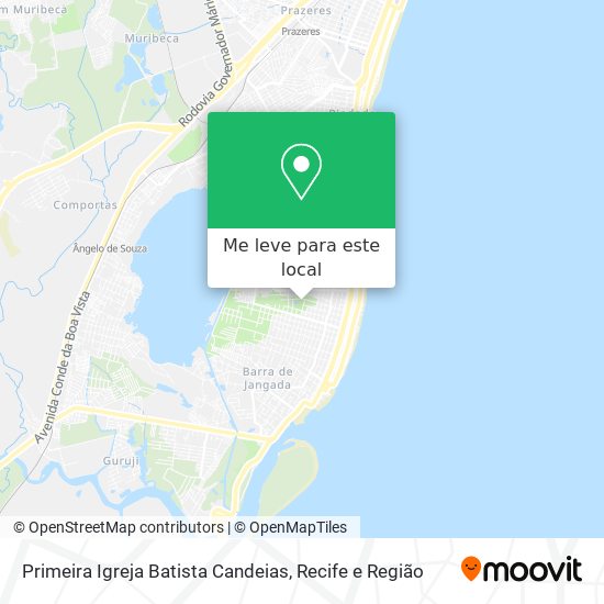 Primeira Igreja Batista Candeias mapa