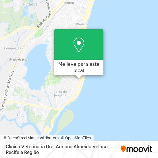 Clínica Veterinária Dra. Adriana Almeida Veloso mapa