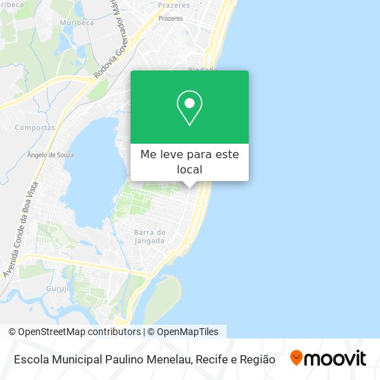 Escola Municipal Paulino Menelau mapa