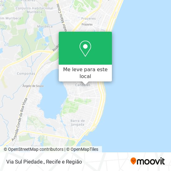Via Sul Piedade. mapa