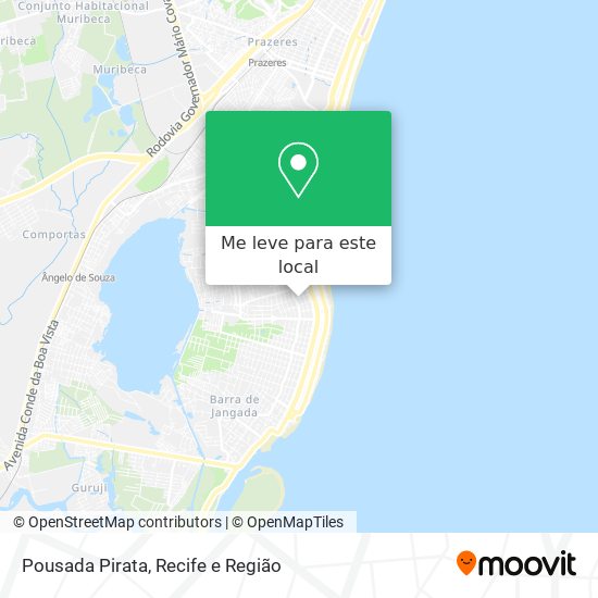 Pousada Pirata mapa