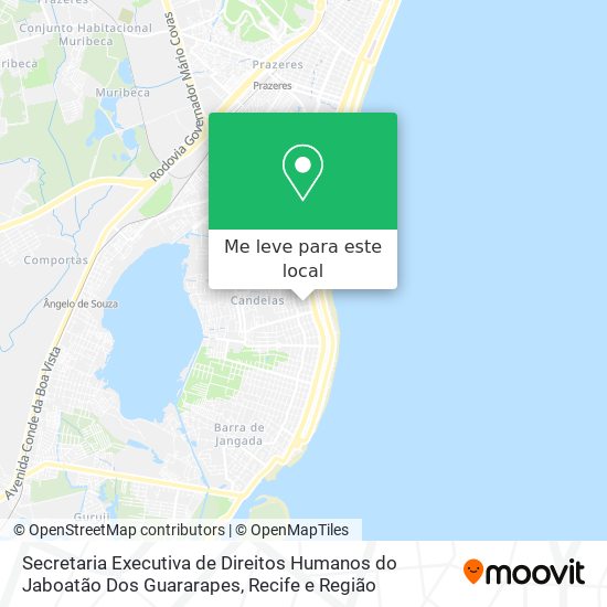 Secretaria Executiva de Direitos Humanos do Jaboatão Dos Guararapes mapa