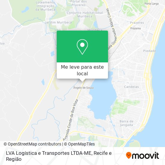 LVA Logística e Transportes LTDA-ME mapa