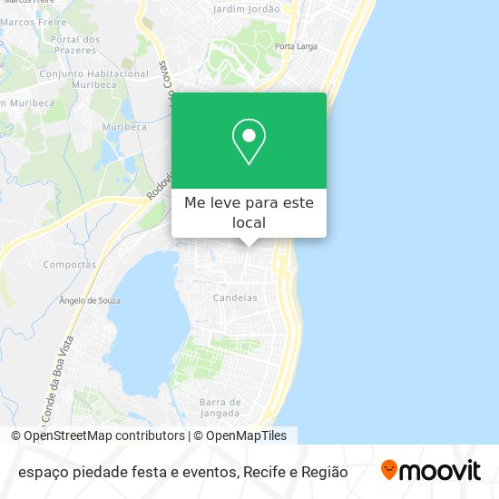 espaço piedade festa e eventos mapa