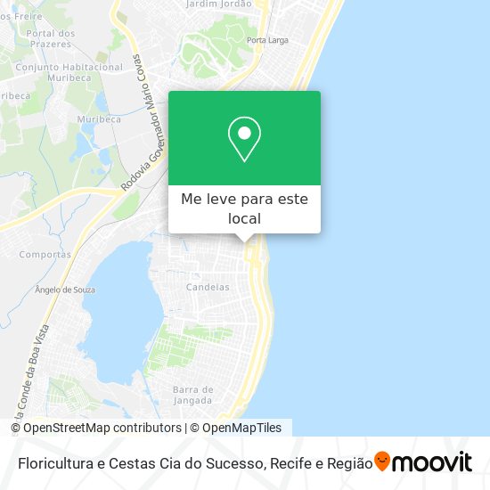 Floricultura e Cestas Cia do Sucesso mapa