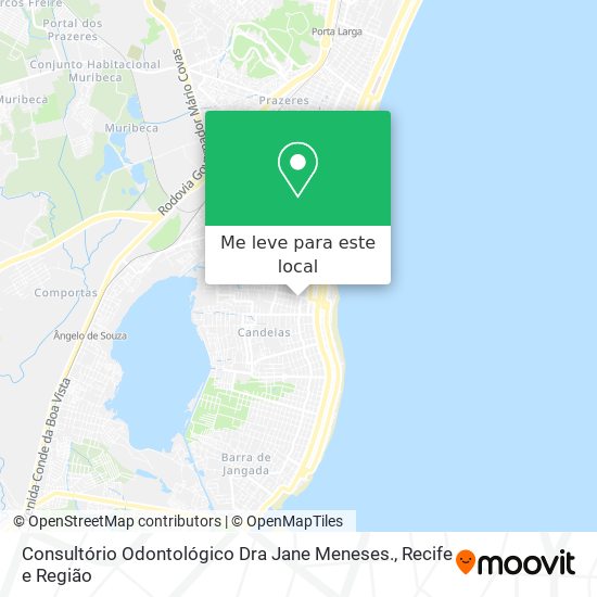 Consultório Odontológico Dra Jane Meneses. mapa