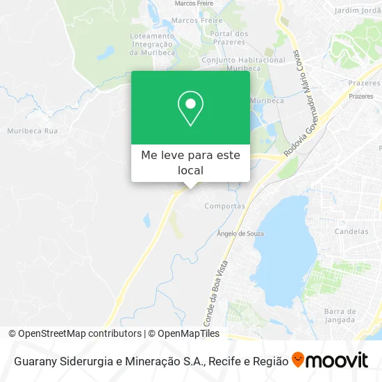 Guarany Siderurgia e Mineração S.A. mapa