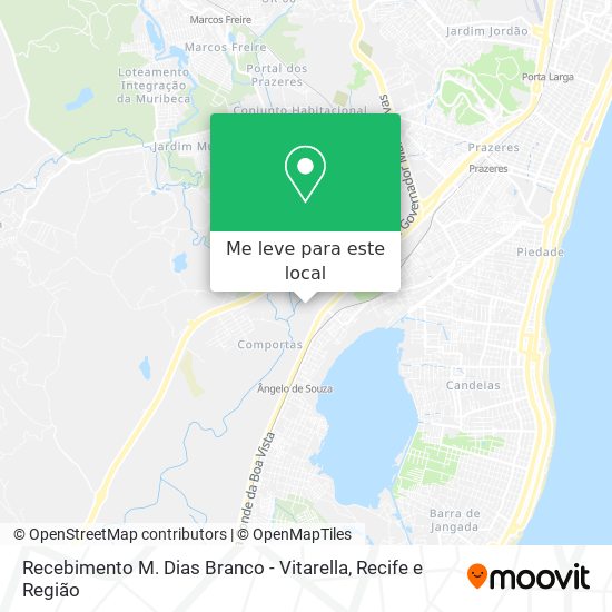 Recebimento M. Dias Branco - Vitarella mapa