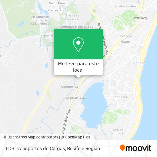 LDB Transportes de Cargas mapa