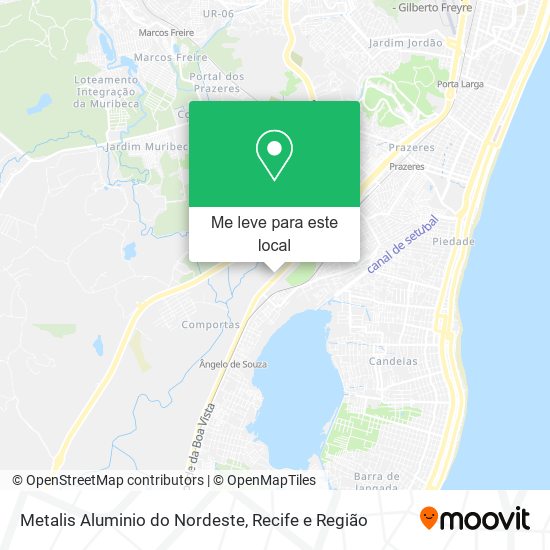 Metalis Aluminio do Nordeste mapa