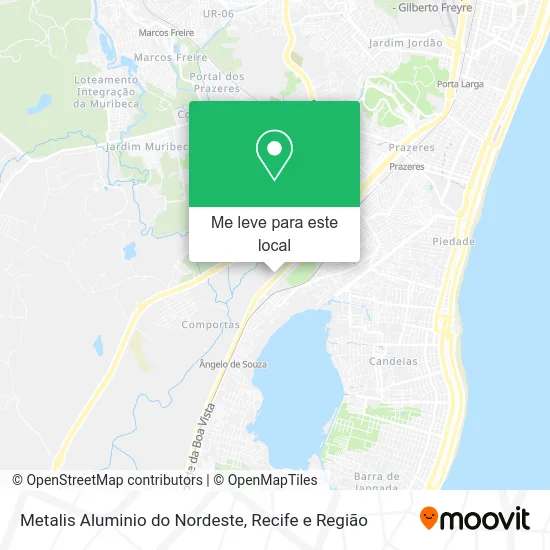 Metalis Aluminio do Nordeste mapa