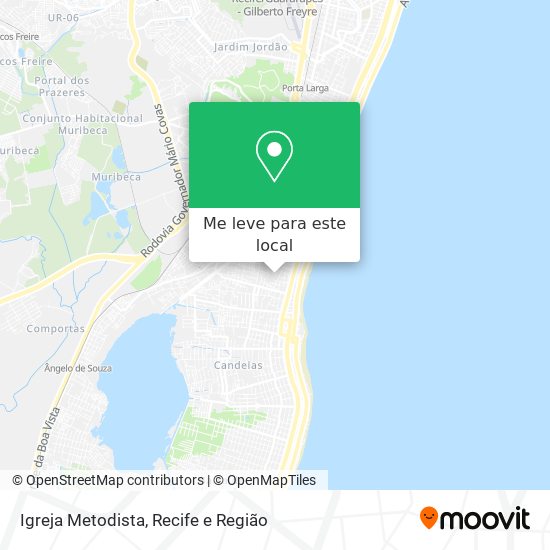 Igreja Metodista mapa