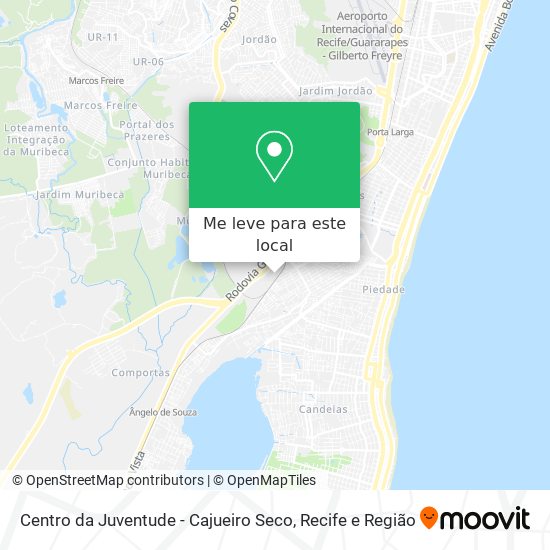 Centro da Juventude - Cajueiro Seco mapa