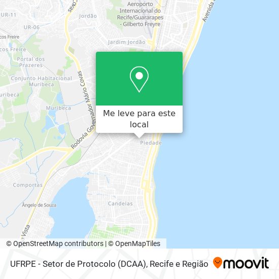 UFRPE - Setor de Protocolo (DCAA) mapa
