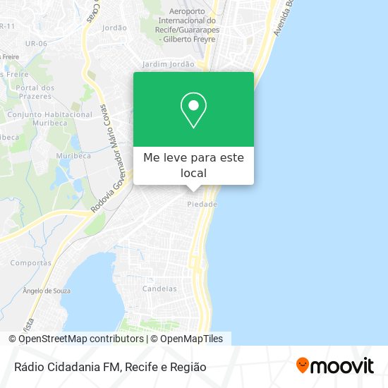 Rádio Cidadania FM mapa