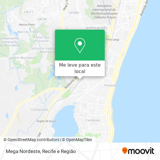 Mega Nordeste mapa