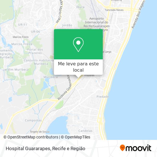 Hospital Guararapes mapa
