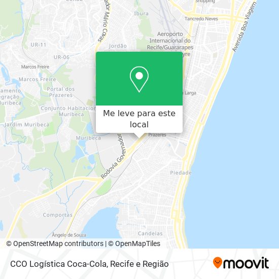 CCO Logística Coca-Cola mapa