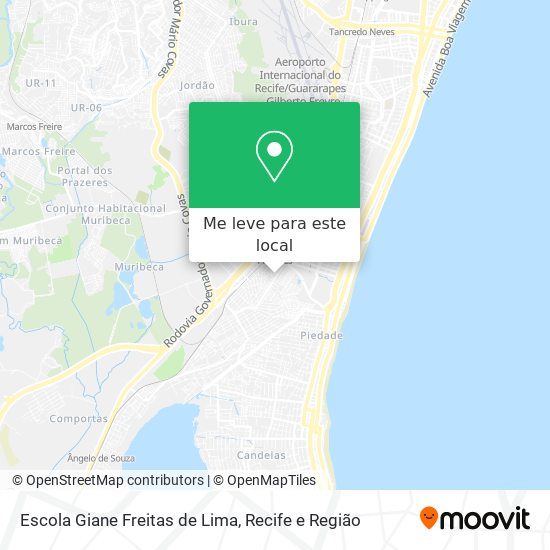 Escola Giane Freitas de Lima mapa