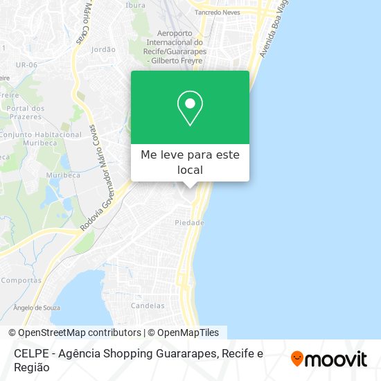 CELPE - Agência Shopping Guararapes mapa