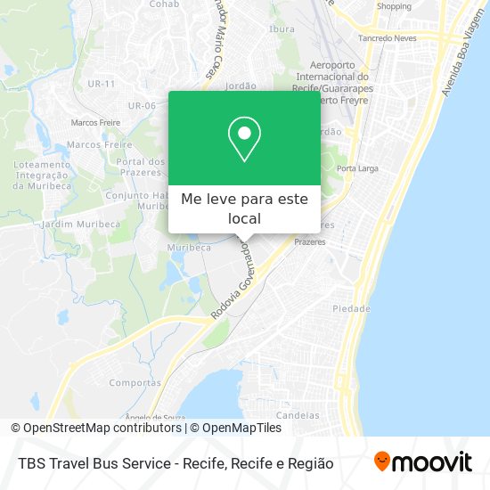 TBS Travel Bus Service - Recife mapa