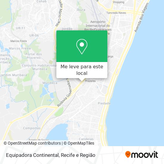 Equipadora Continental mapa