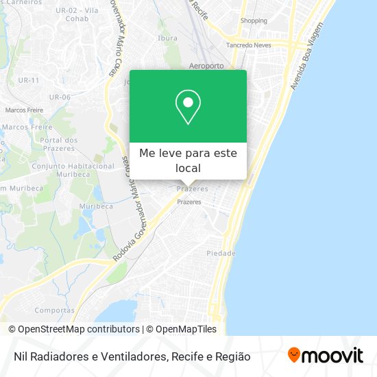 Nil Radiadores e Ventiladores mapa