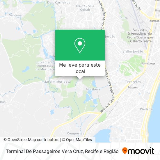 Terminal De Passageiros Vera Cruz mapa